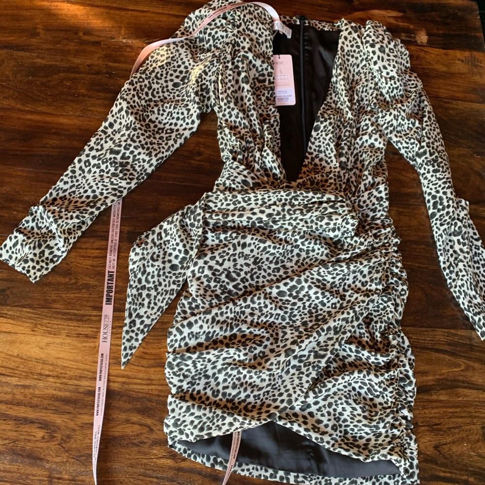 House of CB London Dress black and white print